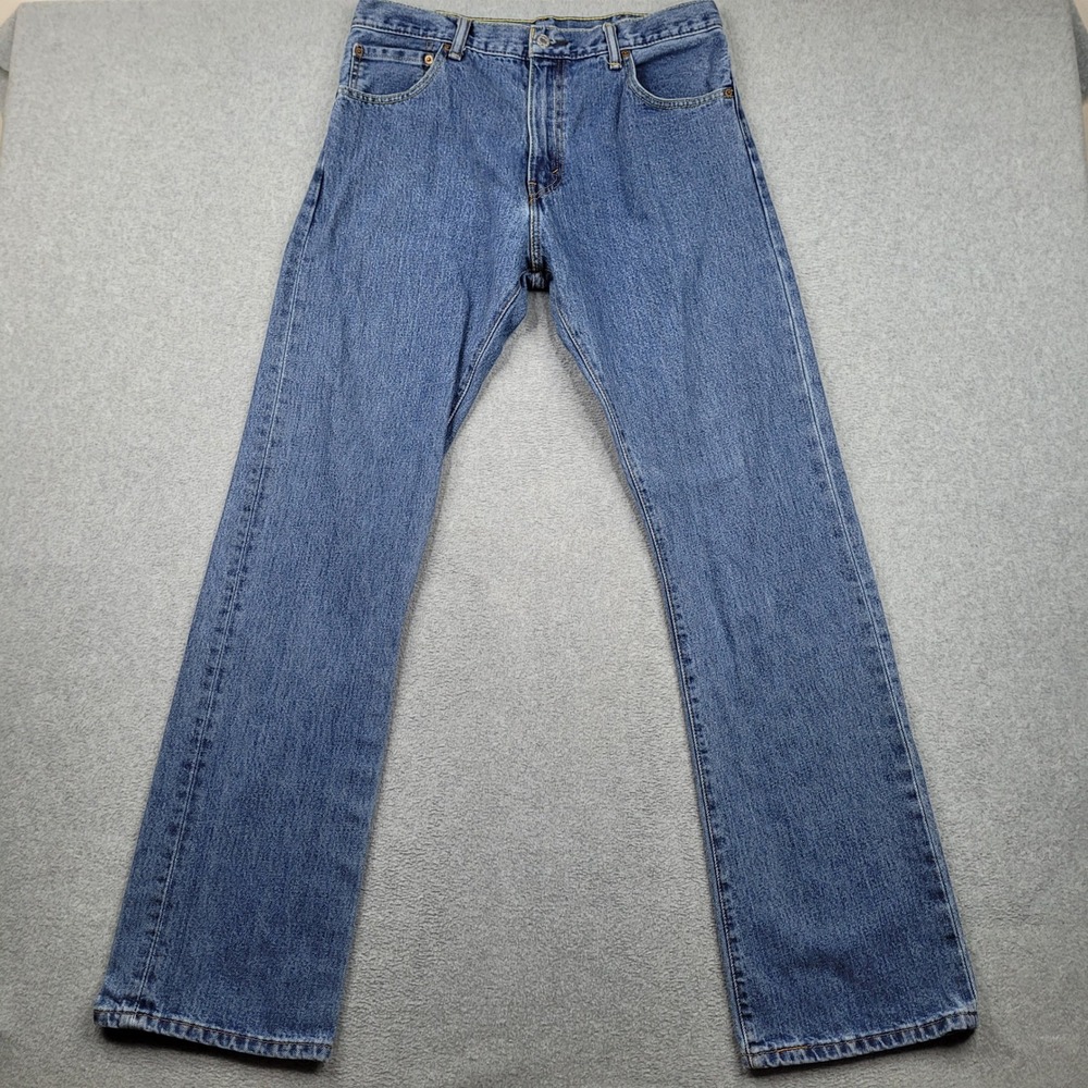 Levi's 517 Bootcut Jeans Mens 34x34 Blue Denim Cotton Casual Classic